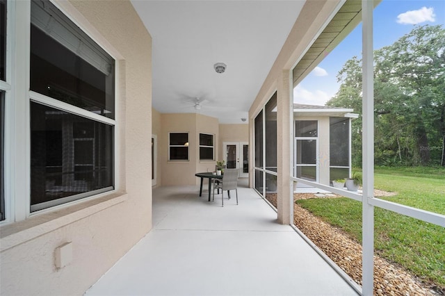 2114 147th Ct E, Bradenton, FL 34212 - view of patio featuring french doors and a sunroom
