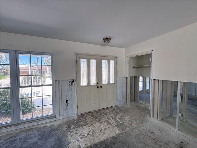 entrance foyer with wainscoting