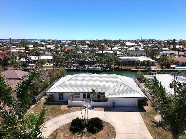 birds eye view of property featuring a residential view