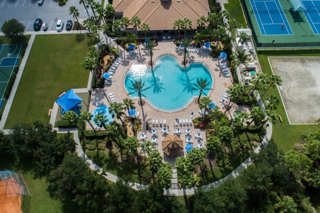 drone / aerial view