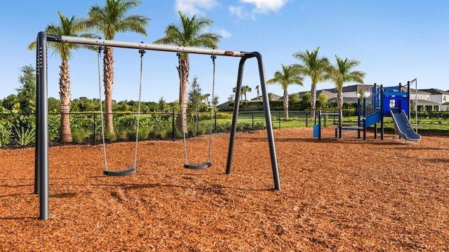 view of community jungle gym