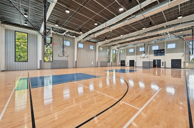 view of sport court featuring community basketball court