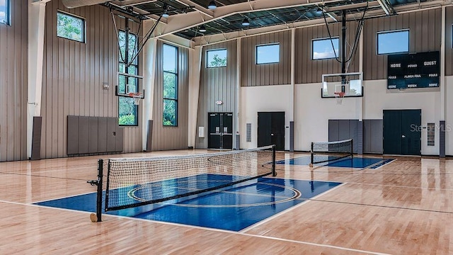 view of basketball court featuring community basketball court and a wealth of natural light