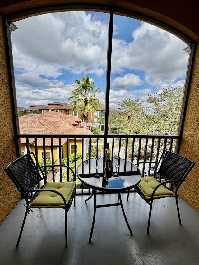 view of balcony