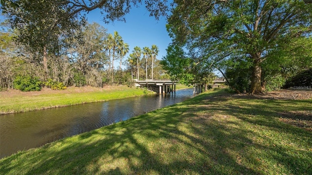 view of water feature