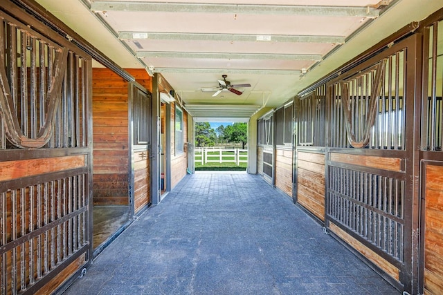 view of horse barn