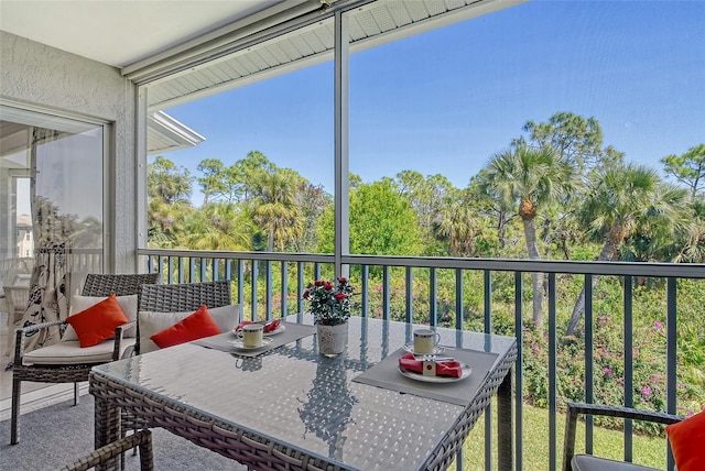 view of balcony