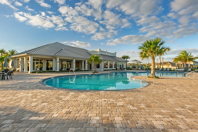 pool featuring a patio