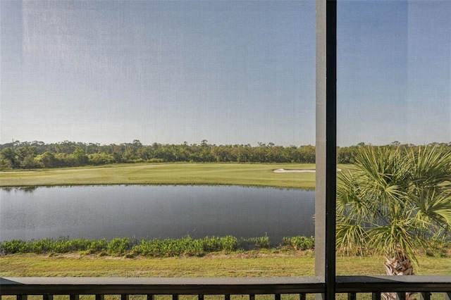 view of water feature