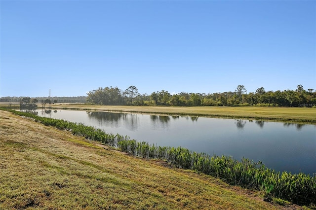 view of water feature