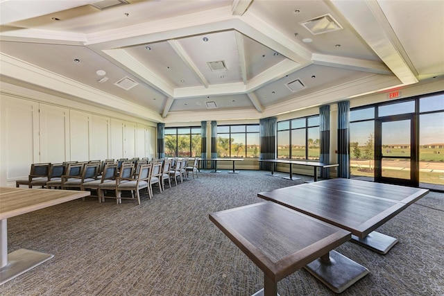 building lobby featuring visible vents