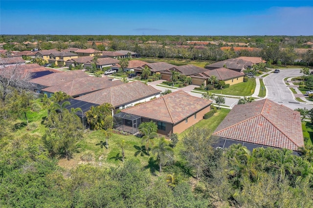 bird's eye view featuring a residential view