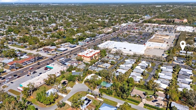 drone / aerial view with a residential view