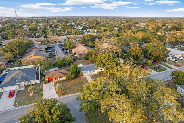 drone / aerial view with a residential view