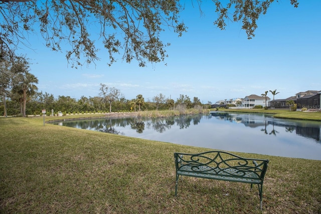 view of water feature