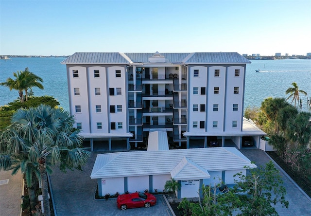 view of property featuring a water view