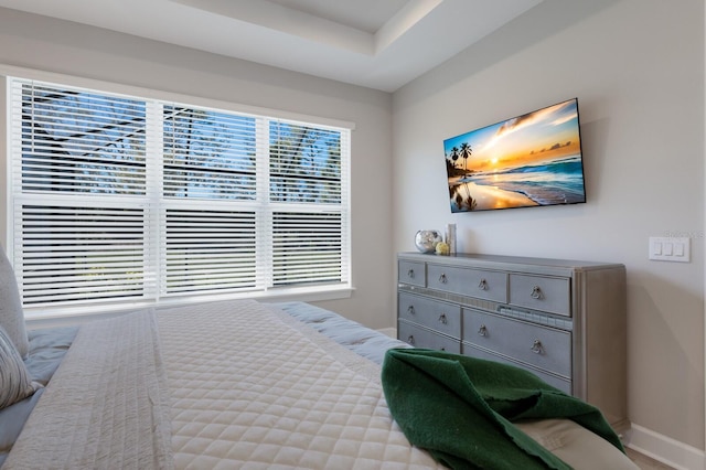 bedroom with baseboards