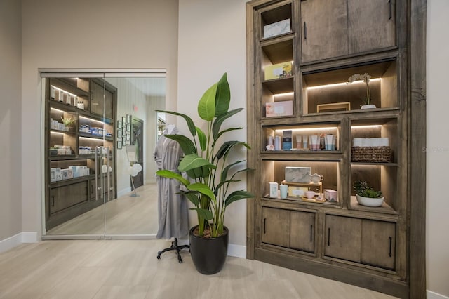 home office featuring baseboards