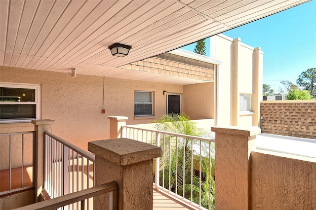 view of balcony