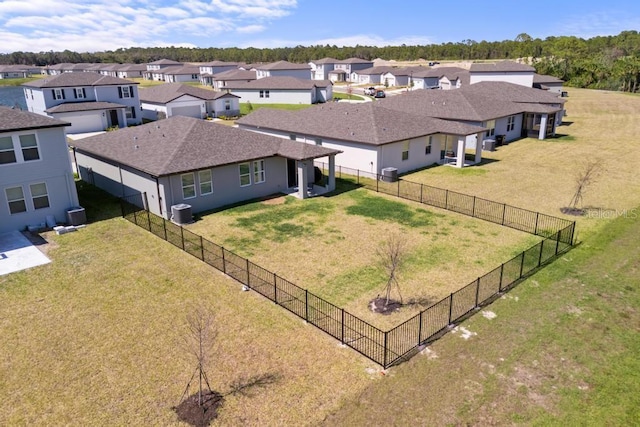 drone / aerial view featuring a residential view