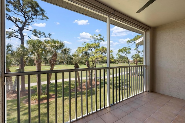 view of balcony