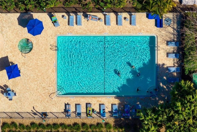 birds eye view of property