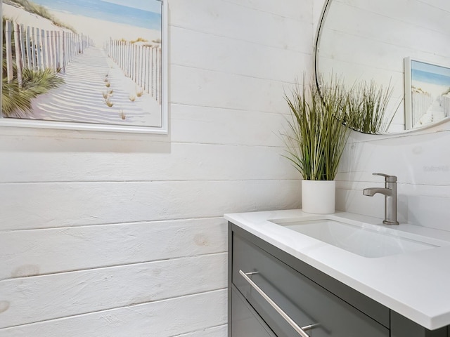 bathroom featuring vanity