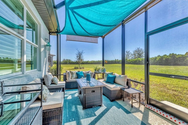 view of sunroom / solarium