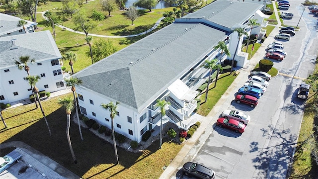 bird's eye view with a residential view