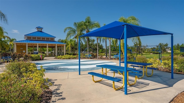 view of home's community featuring a gazebo