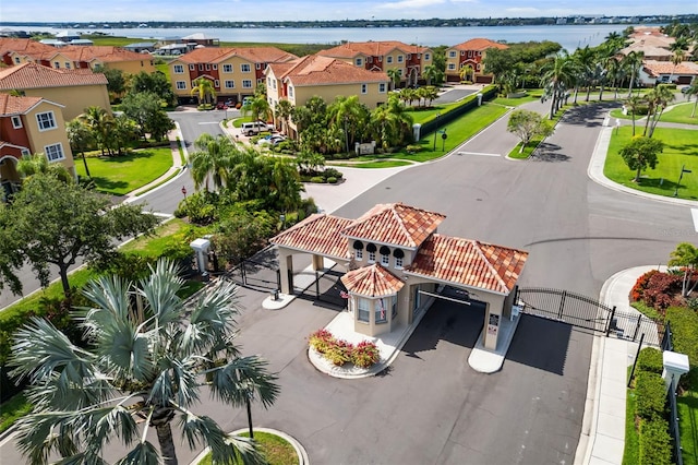 1009 3rd St E, Palmetto, FL 34221 - aerial view of residential area featuring a nearby body of water