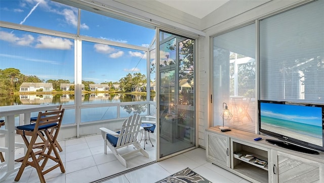 view of sunroom