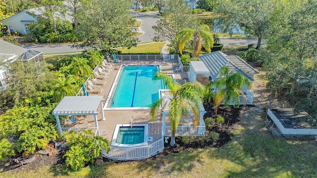 birds eye view of property