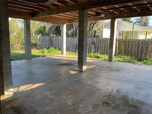 view of patio with fence