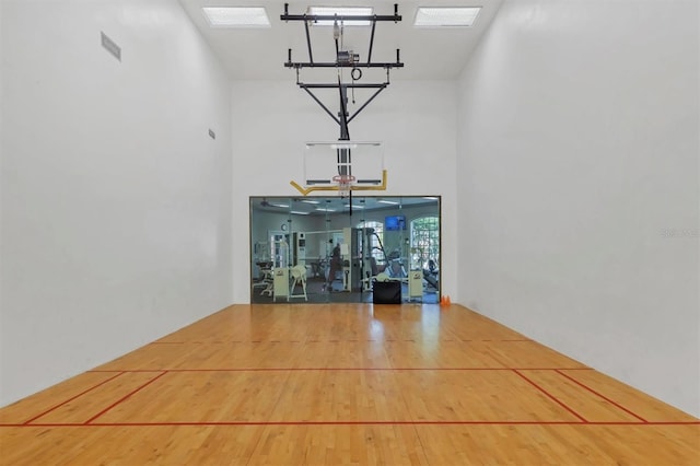 view of basketball court