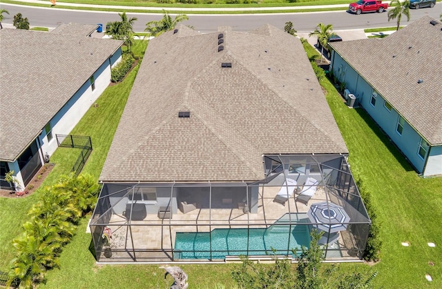 5621 Badini Way, Palmetto, FL 34221 - view from above of property featuring a pool