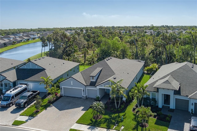 5621 Badini Way, Palmetto, FL 34221 - aerial perspective of suburban area with a large body of water