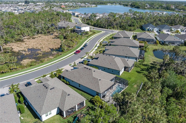 5621 Badini Way, Palmetto, FL 34221 - aerial view of residential area with a large body of water