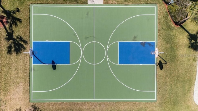 view of sport court with community basketball court