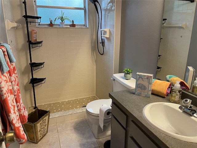 5013 Village Gardens Dr Unit 34, Sarasota, FL 34234 - full bath featuring a stall shower, vanity, and tile patterned flooring