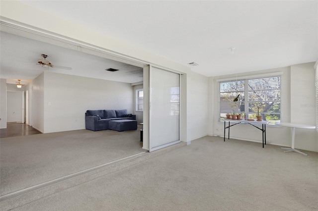 3140 Village Green Dr Unit 1119, Sarasota, FL 34239 - interior space featuring visible vents and carpet floors