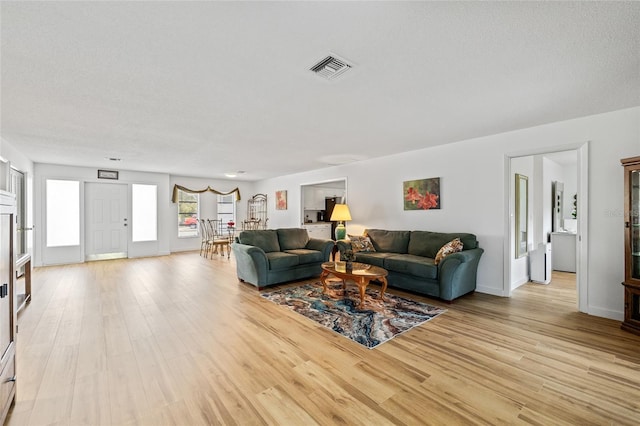 3611 22nd Ave W, Bradenton, FL 34205 - living room with light wood-style flooring and baseboards