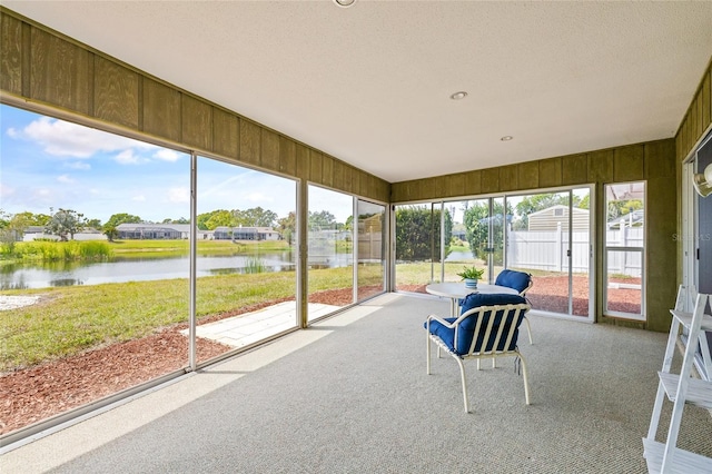 3611 22nd Ave W, Bradenton, FL 34205 - unfurnished sunroom with a water view