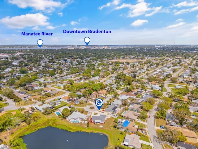 3611 22nd Ave W, Bradenton, FL 34205 - view of property location with a nearby body of water and nearby suburban area