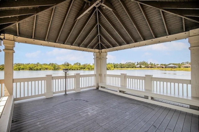 11790 Fennemore Way, Parrish, FL 34219 - wooden deck with a water view