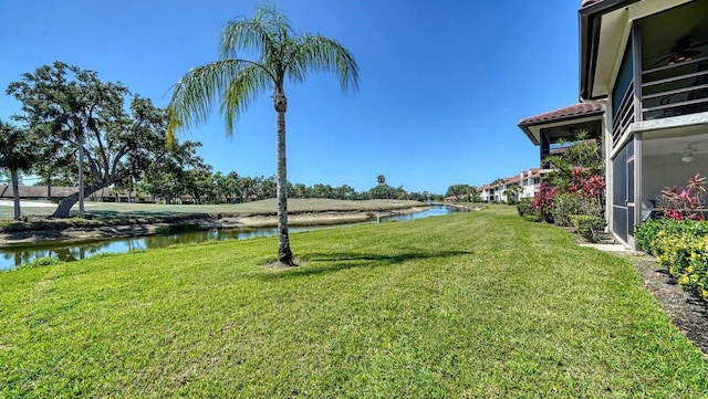 5630 Golf Pointe Dr Unit 205, Sarasota, FL 34243 - view of yard featuring a water view