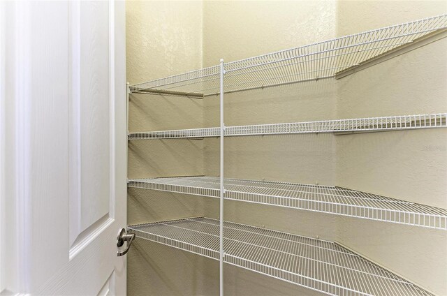 view of storage area
