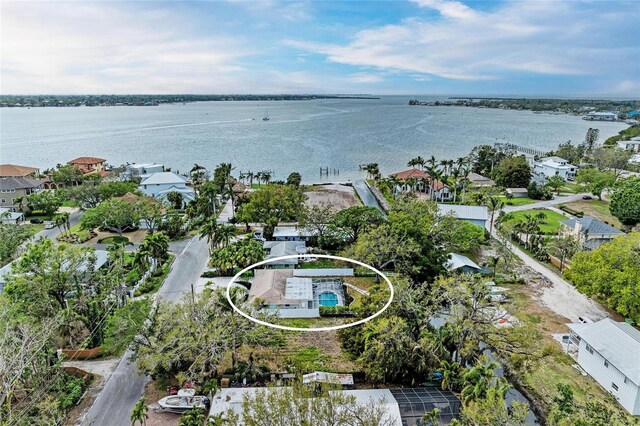 3304 7th Street Ct W, Palmetto, FL 34221 - aerial overview of property's location with a nearby body of water and nearby suburban area