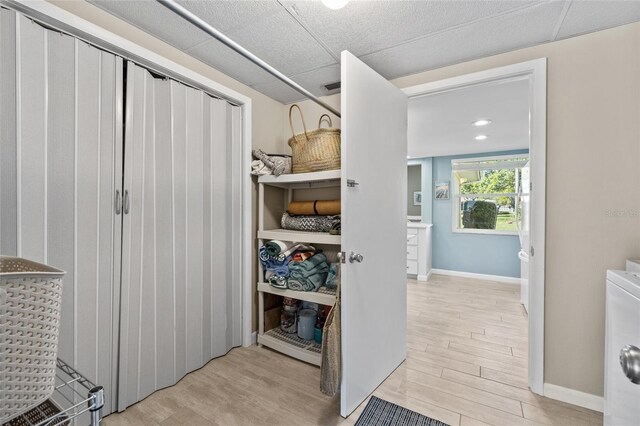 7122 11th Ave W, Bradenton, FL 34209 - closet featuring visible vents and washer / dryer