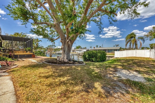 4406 17th St W, Palmetto, FL 34221 - view of yard with a sunroom
